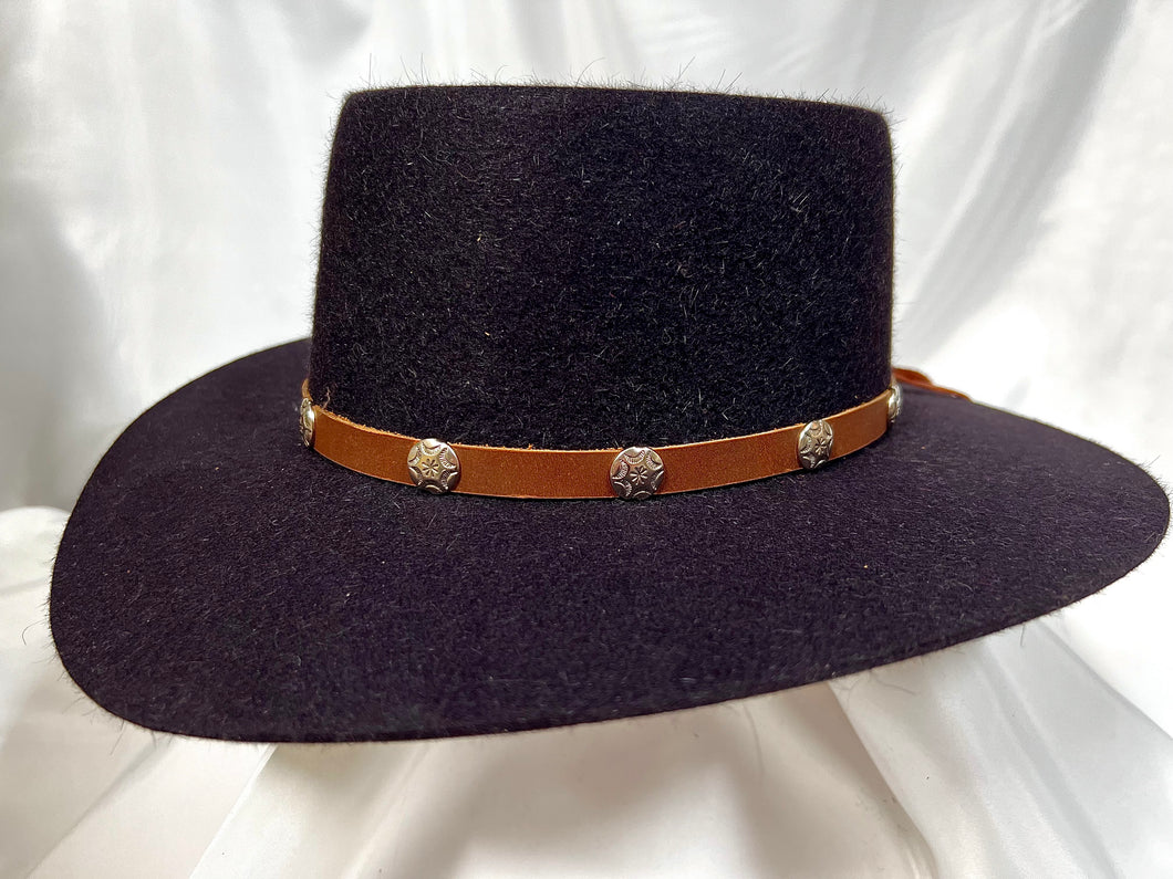 Vintage Southwest Telescope Rugged Cowboy Hat // Navajo Arrow Pin